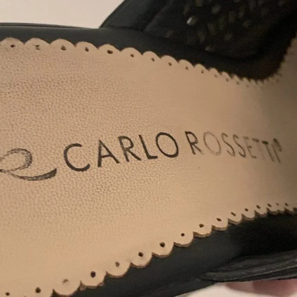 Carlos Rossetti Women's Size 8.5 Platform Mule Slide Wedge Heels Resort Cruise